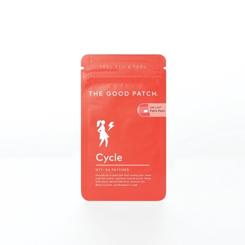 The Good Patch Cycle Plant-based Vegan Wellness Patch - 4ct : Target