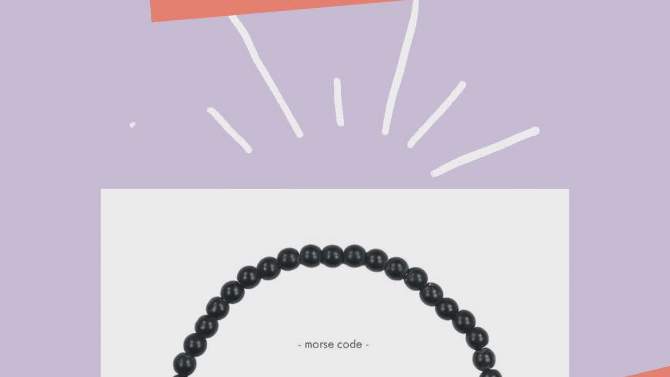 ETHIC GOODS Women's 4mm Stone Stacking Bracelet, 2 of 4, play video