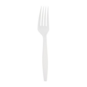 Smarty Had A Party White Plastic Forks - 1000 pcs - 1 of 4