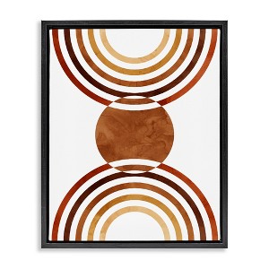 Stupell Industries Boho Earthy Arches Floating Frame Canvas Art, Black, 17" x 21" - 1 of 4