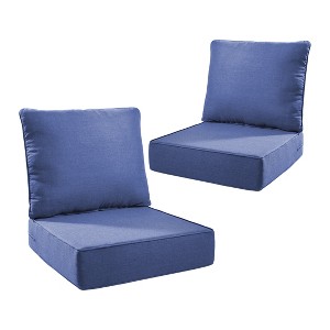 Gymojoy 24x24x6" Outdoor Cushion Patio Chair Furniture Cushion 28D High Density Sponge Cushion with Removable Cover Cushion Replacement - 1 of 4