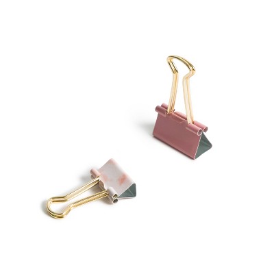 U Brands 24ct Medium and Mini Binder Clips - Soft Dye, 4 of 7