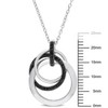 EVERLY JEWELRY | Sterling Silver 1/5 CT TW Black Diamond Fashion Pendant With Chain Black Rhodium Plated, 18-inch - 2 of 4