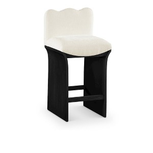 Meridian Furniture,Shaw Chenille Fabric Upholstered Counter Stool - 1 of 4