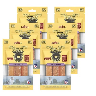 Yellow Yak Yum with Chicken Medium Dog Dental Chew - Case of 6/4.5 oz