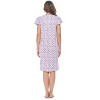 Casual Nights Women's Short Sleeve Floral And Lace Nightgown - 4 of 4