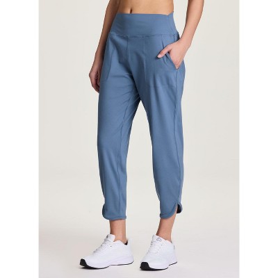 RBX Active Women's Buttery Soft Jogger Pants Clean Waisted Cropped Lounge Ankle Pants with Pockets