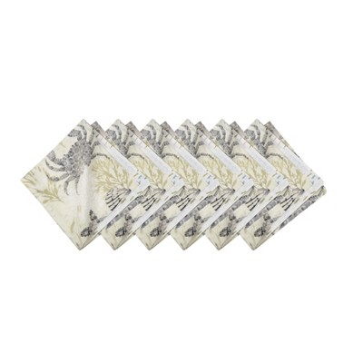 C&F Home Cannon Beach Cotton Napkin Machine Washable Set of 6
