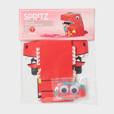 Dinosaur Valentine's Day Mailbox Paper Craft Kit - Spritz™