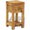 vidaXL Nightstand with 1 Drawer Solid Mango Wood - 3 of 4