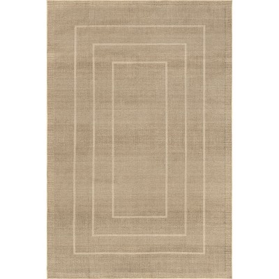 Nuloom Madie Transitional Bordered Easy-Jute Machine Washable Indoor Area Rug