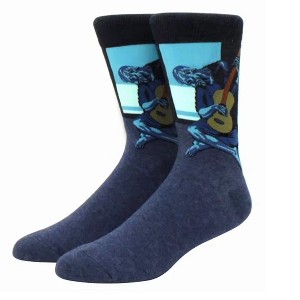 Old Guitarist Picasso Famous Art Socks (Men's Sizes, Adult Large) from the Sock Panda - 1 of 3