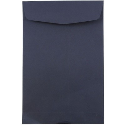 JAM Paper 6 x 9 Open End Catalog Envelopes Navy Blue 01287030F