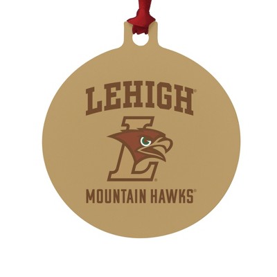 Lehigh University Mountain Hawks Logo Aluminum Holiday Christmas Tree Ornament