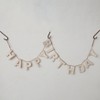 Storied Home Decorative Felt "Happy Birthday" Banner, Natural - 4 of 4