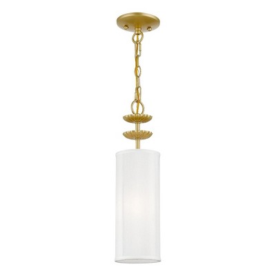 Livex Lighting Brookdale 1 - Light Pendant in  Soft Gold