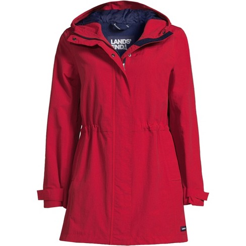 Lands end plus size sale rain jacket