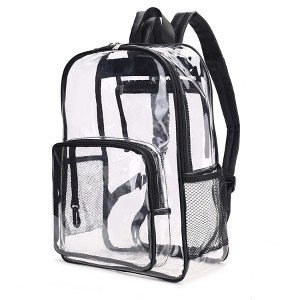 MKF Collection Cleo Clear PVC Backpack for Women Transparent Bag by Mia K - 1 of 4