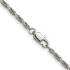Chisel Stainless Steel Polished 2mm 18" Fancy Rope Chain Necklace - 4 of 4