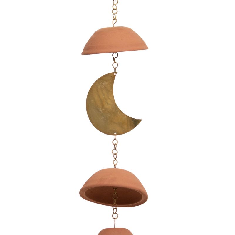 Moon Brass Terracotta & Metal Wall Hanging - Foreside Home & Garden, 4 of 11
