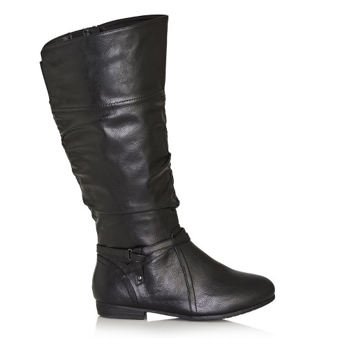 Tall black shop boots target