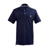 U.S. Polo Assn. Men's Solid Short Sleeve Interlock Polo Shirt, Golf Shirts for Men, Business Casual Polos - 2 of 3