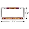 Central Michigan Chippewas Logo Full Size Standard License Plate Metal Frame - 4 of 4