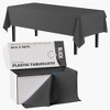 Crown Display Cut to Size Disposable Plastic Tablecloth Roll  With Cutter -54" X 100' - 2 of 4