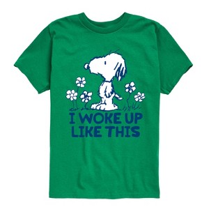 Boys' - Peanuts - Andy I Woke Up Like This Short Sleeve Graphic T-Shirt - 1 of 4