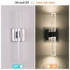 TiramisuBest Outdoor Waterproof LED Crystal Wall Lamp 12W Aluminum Transparent 2 Pack - 3 of 4
