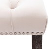 Vynxaria 45.28"L Tufted Velvet Shoe Bench Sponge-Filled Cushion, Rubber Wood Legs, 330lbs Capacity (Floor-Protective Design - 3 of 4