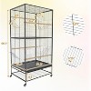 66" Rolling Parrot Cage w/Removable Tray - Large Bird Habitat for Cockatiels, African Greys & Conures | Jaulas para Pájaros Black - 2 of 4