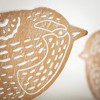 Sullivans 7" & 8.5" Bird Table Decor Set of 2, Brown - 2 of 3