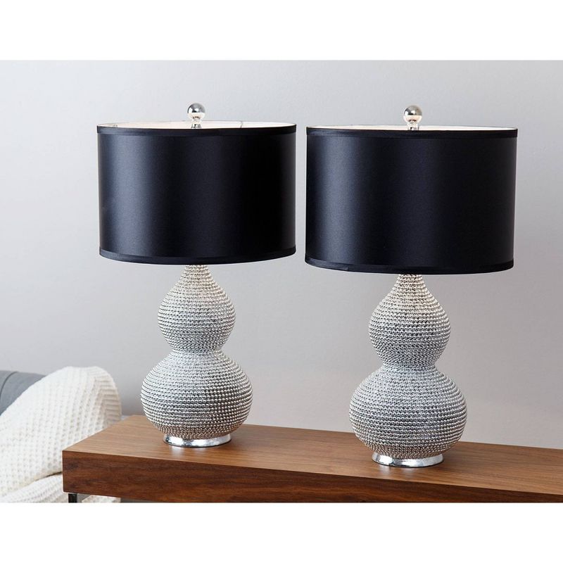 Sayer Set of 2 Table Lamp Silver  - Abbyson Living, 3 of 6