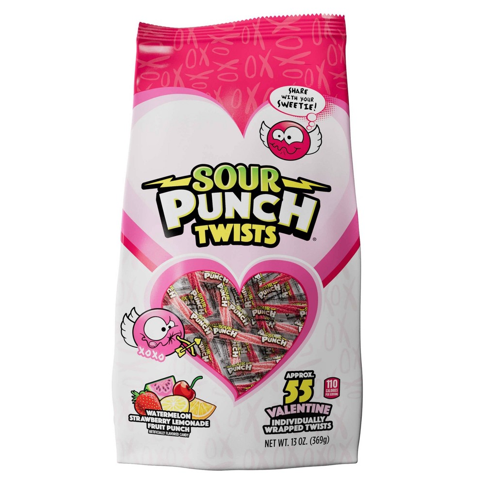 Sour Punch Valentine's Twists Bag - 13oz