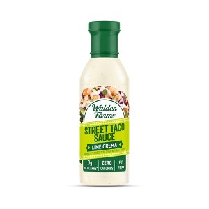 Walden Farms Street Taco Sauce, Tangy Lime Crema Flavor – 12 oz Bottle - 1 of 4
