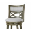 New Classic Furniture,Manchester 29" Solid Wood Bar Stool With Fabric Seat In Ant Gray - 4 of 4