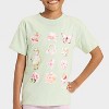 Girls' Short Sleeve Knit Oversized Graphic T-Shirt - Cat & Jack™ - Light Green - 2 of 4