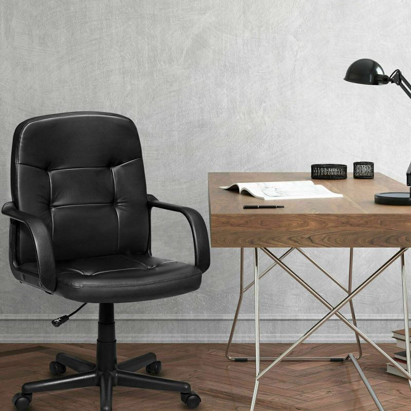 Costway Ergonomic Mid-Back Executive Office Swivel Computer Desk Chair New, 4 of 11