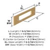 Amerock Medora Backplate for Cabinet Knobs and Pulls - 3 of 4