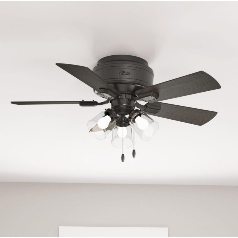 42" Crestfield Low Profile Ceiling Fan (Includes LED Light Bulb) - Hunter Fan, 5 of 16