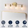 JONATHAN Y Jayne Iron/Seeded Glass Cottage Rustic LED Vanity Light - 4 of 4
