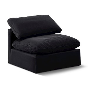 Meridian Furniture,Indulge Velvet Armless Chair - 1 of 4