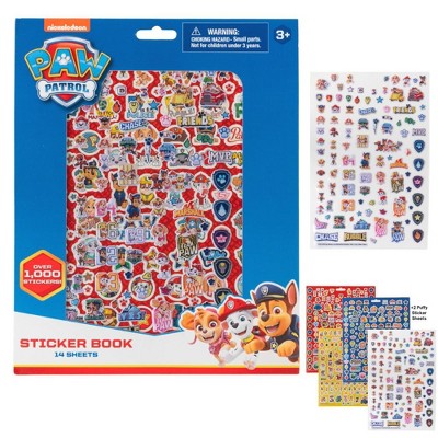 Nickelodeon Paw Patrol Stickers for Kids, 14 Sheet Paw Patrol Sticker Book Set Including Puffy Stickers, 1200+ Stickers