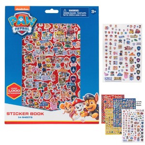 Nickelodeon Paw Patrol Stickers for Kids, 14 Sheet Paw Patrol Sticker Book Set Including Puffy Stickers, 1200+ Stickers - 1 of 4