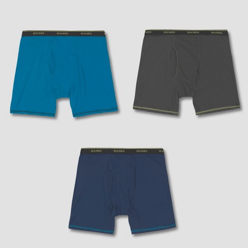 Hanes Men S Cool Comfort Breathable Long Leg Boxer Briefs 3pk