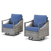 Buenhomino Outdoor Patio Furniture Sets, All-Weather PE Wicker Seating with Swivel Chairs, Sofas, Ottomans & Tables for Garden, Deck & Porch - 4 of 4