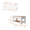 Vynxaria Daffodil Bench, Liftable Top And Lower Panel - 3 of 4