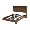 Modern Bed Frame with Storage Headboard and Built-in Charging Station, Wavy Curved Design, Noise-Free Metal Support-- Frevyn - 4 of 4