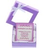 Bella Silver Silvertone 6.5" Love, Granddaughter, Always' w/ Purple Crystal & White Pearl Beads Bracel - Purple - 6.5 Inch - 2 of 3